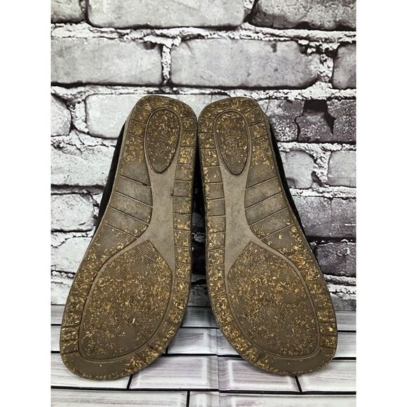 Elite By Walking Cradles Brown Leather Croc Comfort SlipOn Cork Clogs Women Sz 8 - Picture 14 of 16
